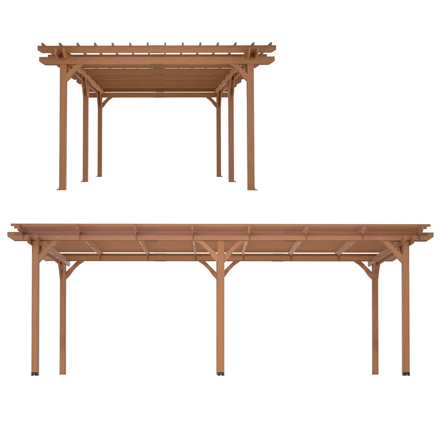 Outdoor Gazebo Wooden Grape Pergola - DailyBasicNeeds.com