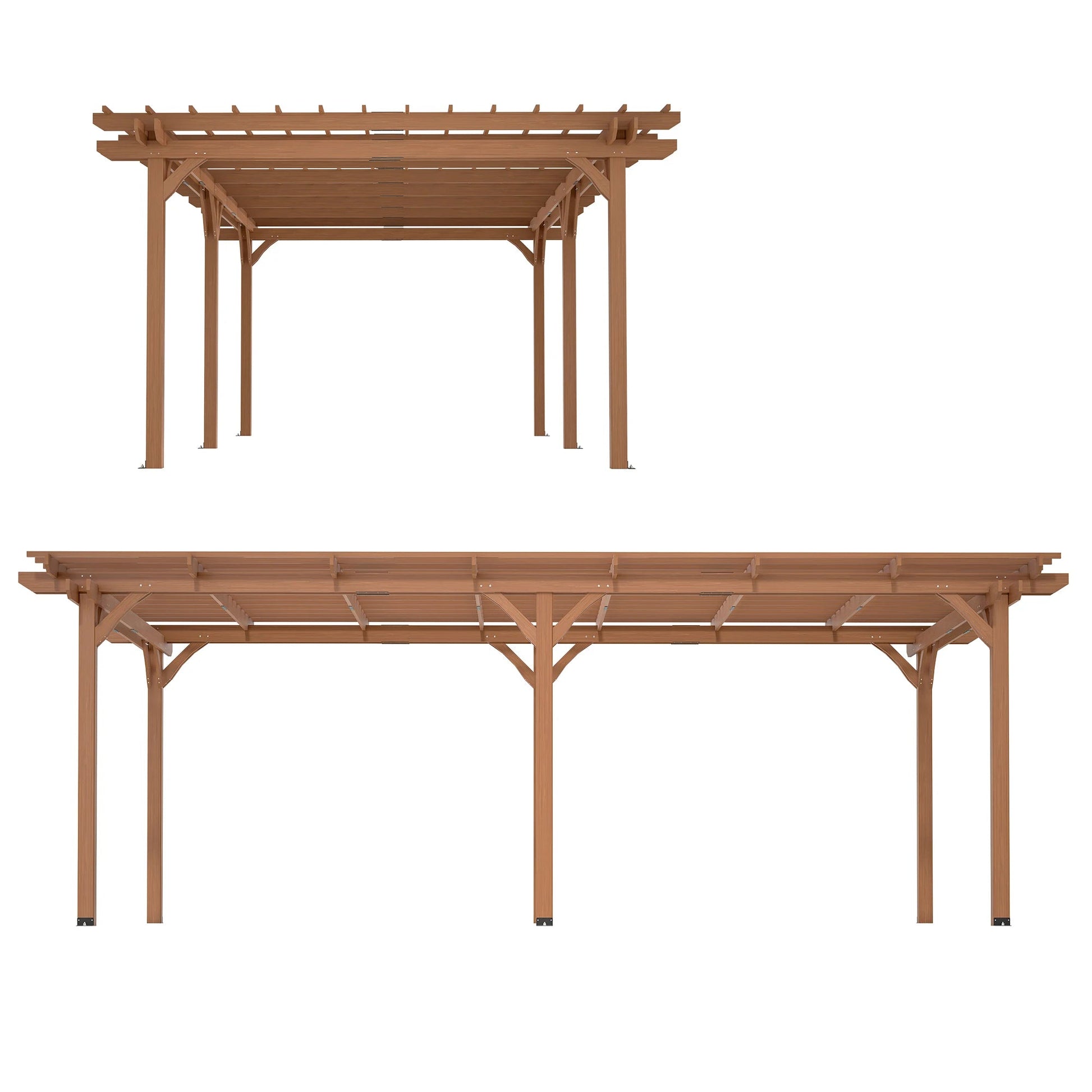 Outdoor Gazebo Wooden Grape Pergola - DailyBasicNeeds.com