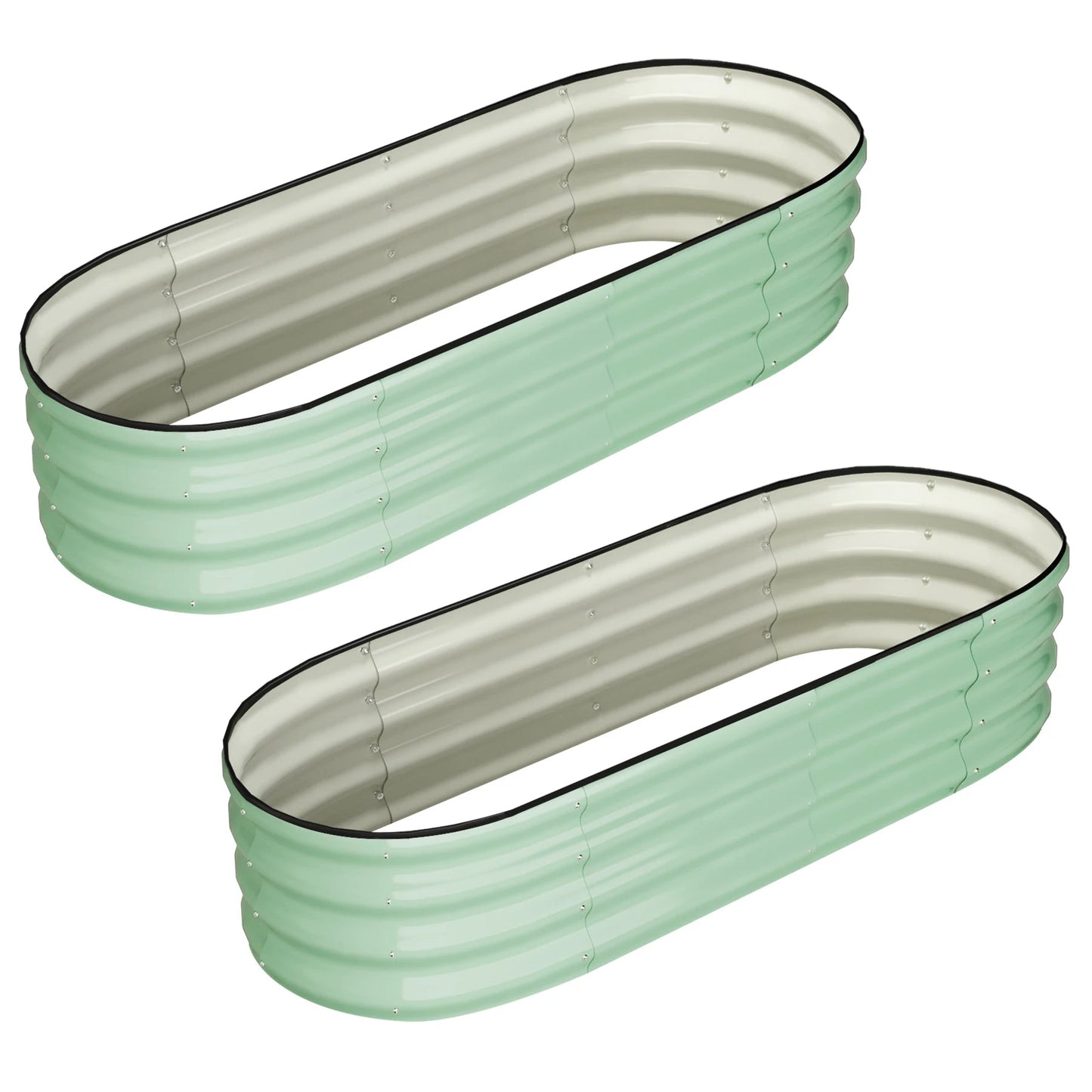 Oval Raised Garden Bed - DailyBasicNeeds.com
