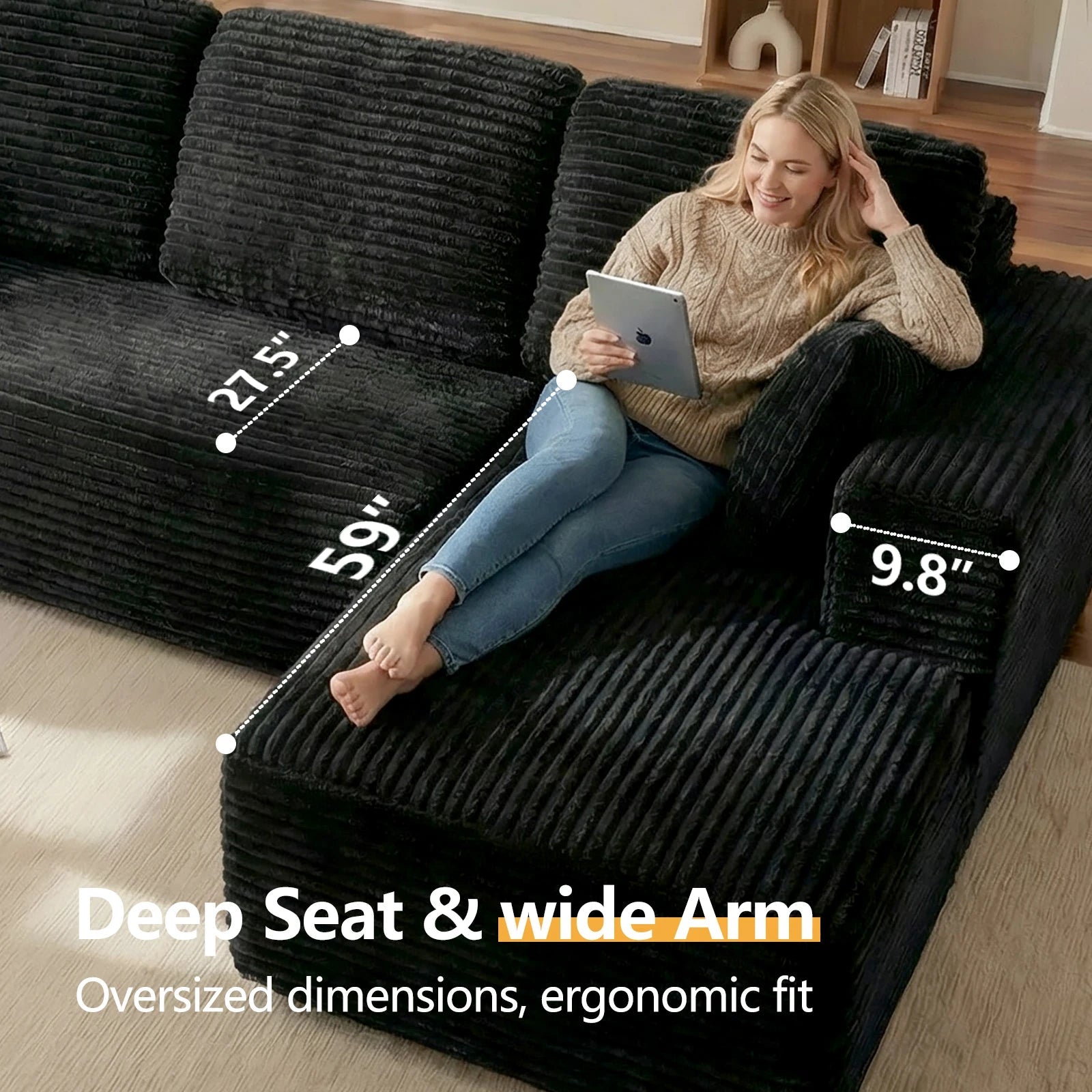 Oversized L Shaped Couch With Chaise - DailyBasicNeeds.com
