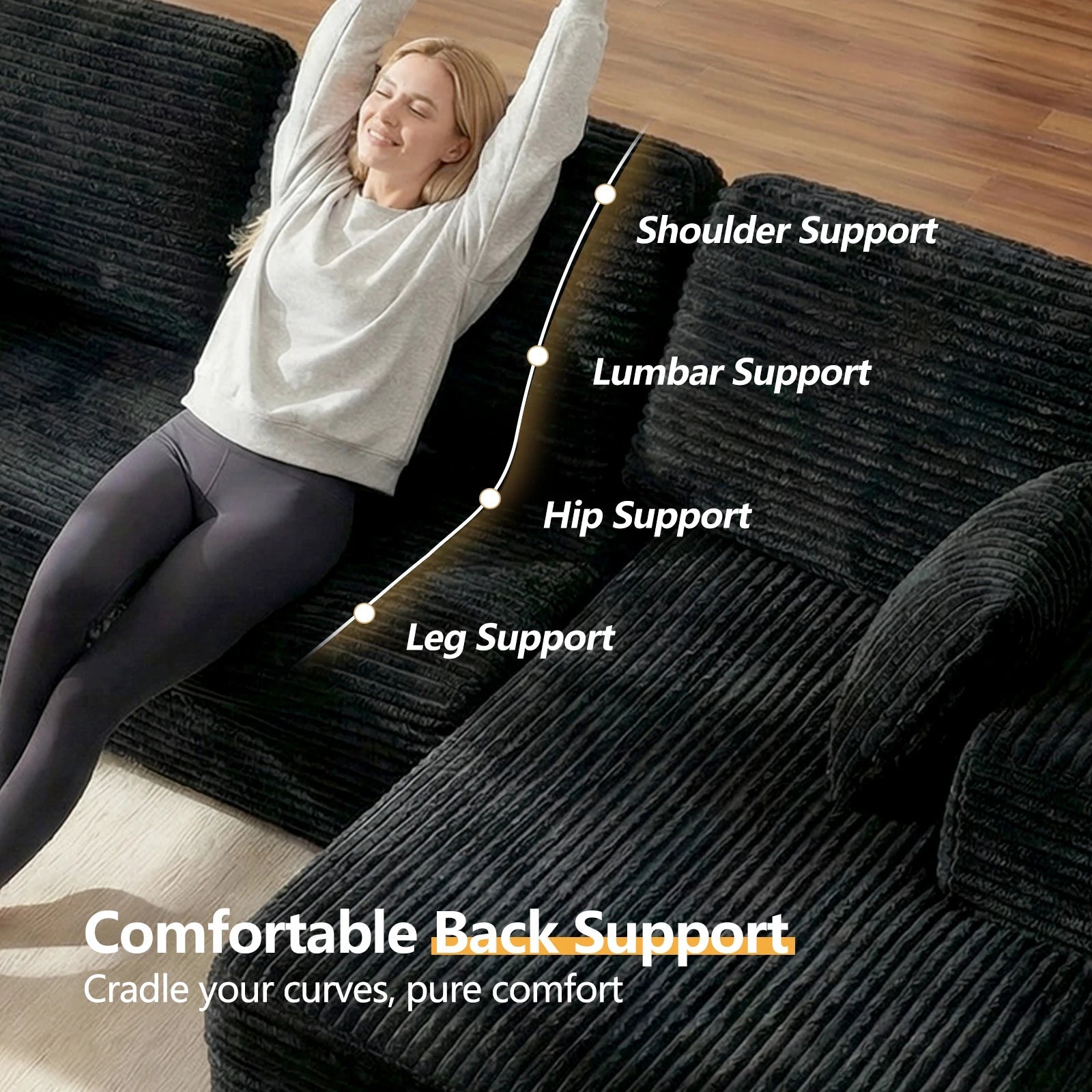Oversized L Shaped Couch With Chaise - DailyBasicNeeds.com