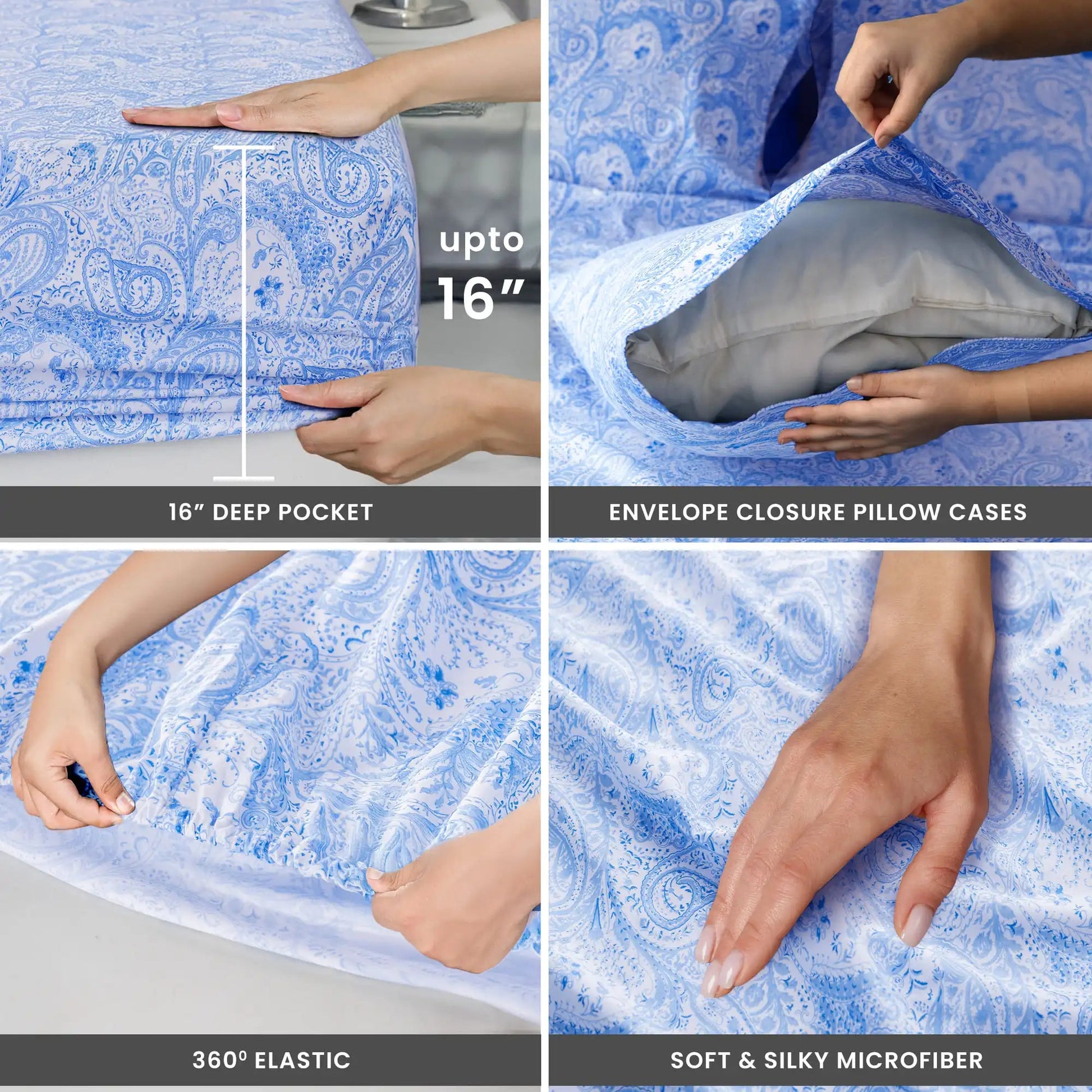 Paisley Bed Sheet Set - DailyBasicNeeds.com