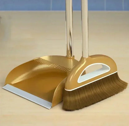 Plastic Broom and Dustpan Set - DailyBasicNeeds.com