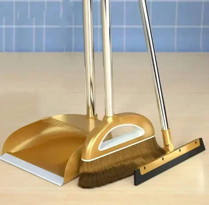 Plastic Broom and Dustpan Set - DailyBasicNeeds.com
