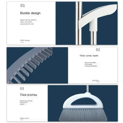 Plastic Broom and Dustpan Set - DailyBasicNeeds.com