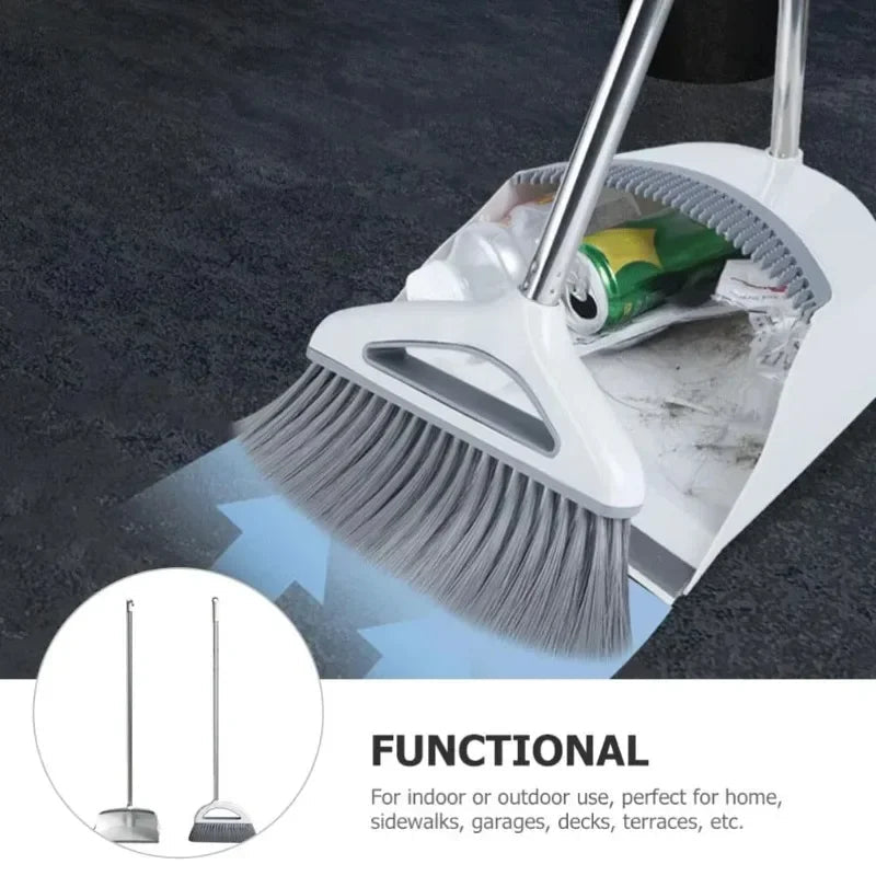Plastic Broom and Dustpan Set - DailyBasicNeeds.com