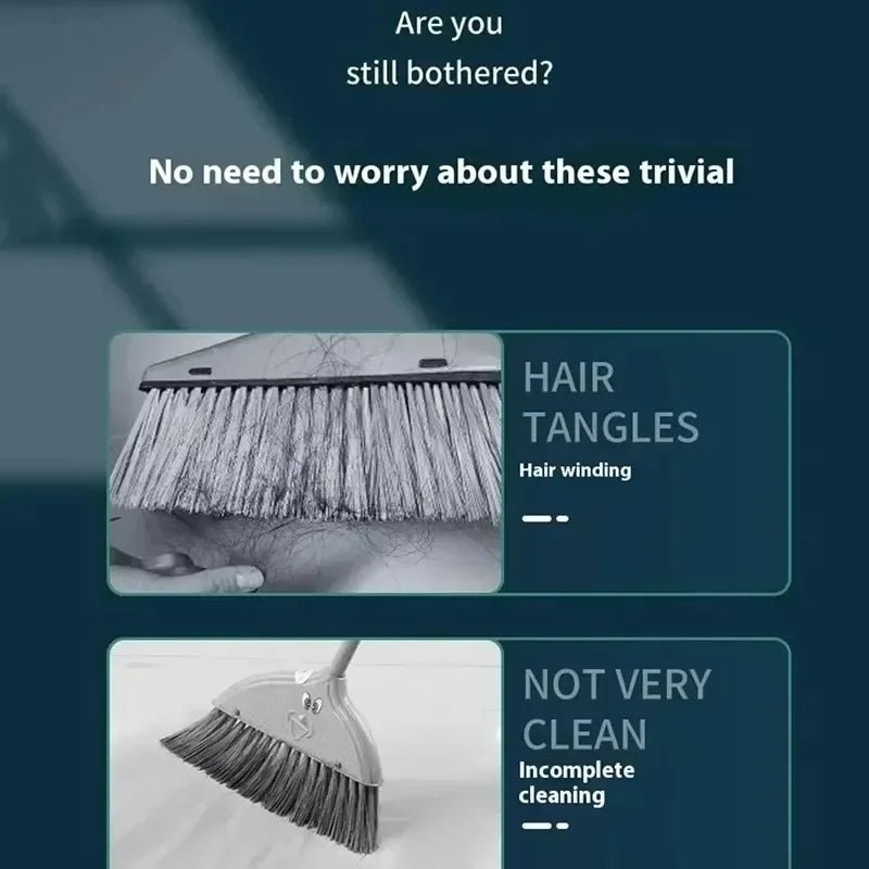Plastic Broom and Dustpan Set - DailyBasicNeeds.com