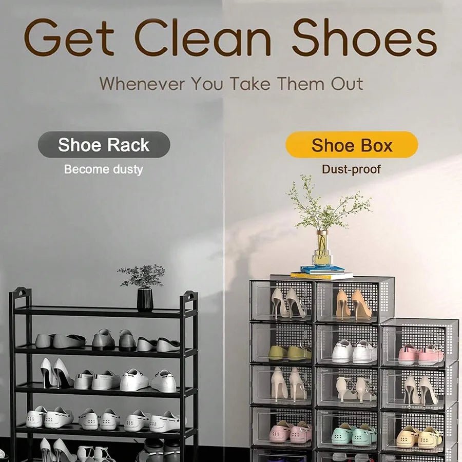Plastic Stackable Shoebox - DailyBasicNeeds.com