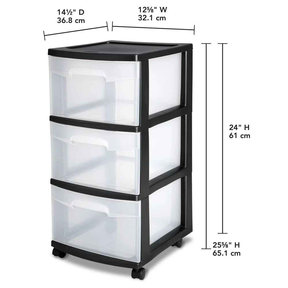 Plastic Storage Cart - DailyBasicNeeds.com
