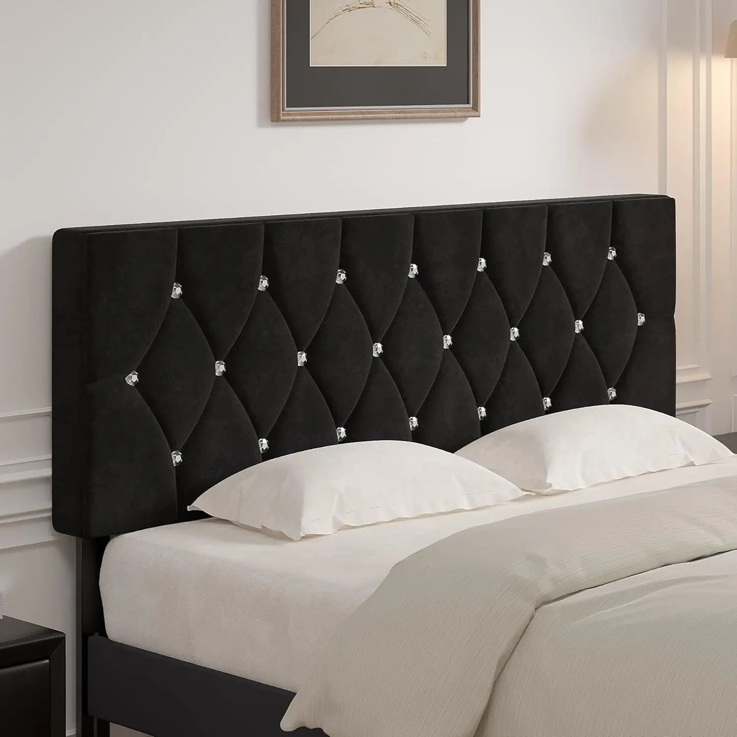 Queen Size Tufted Upholstered Headboard - DailyBasicNeeds.com