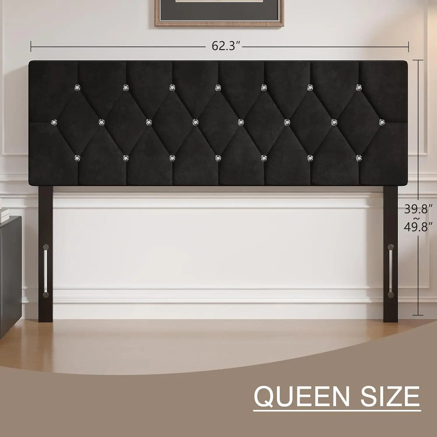 Queen Size Tufted Upholstered Headboard - DailyBasicNeeds.com