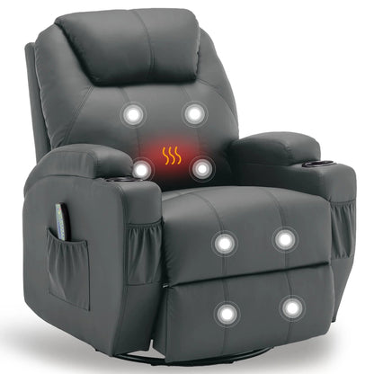 Recliner Chair with Massage and Heat - DailyBasicNeeds.com