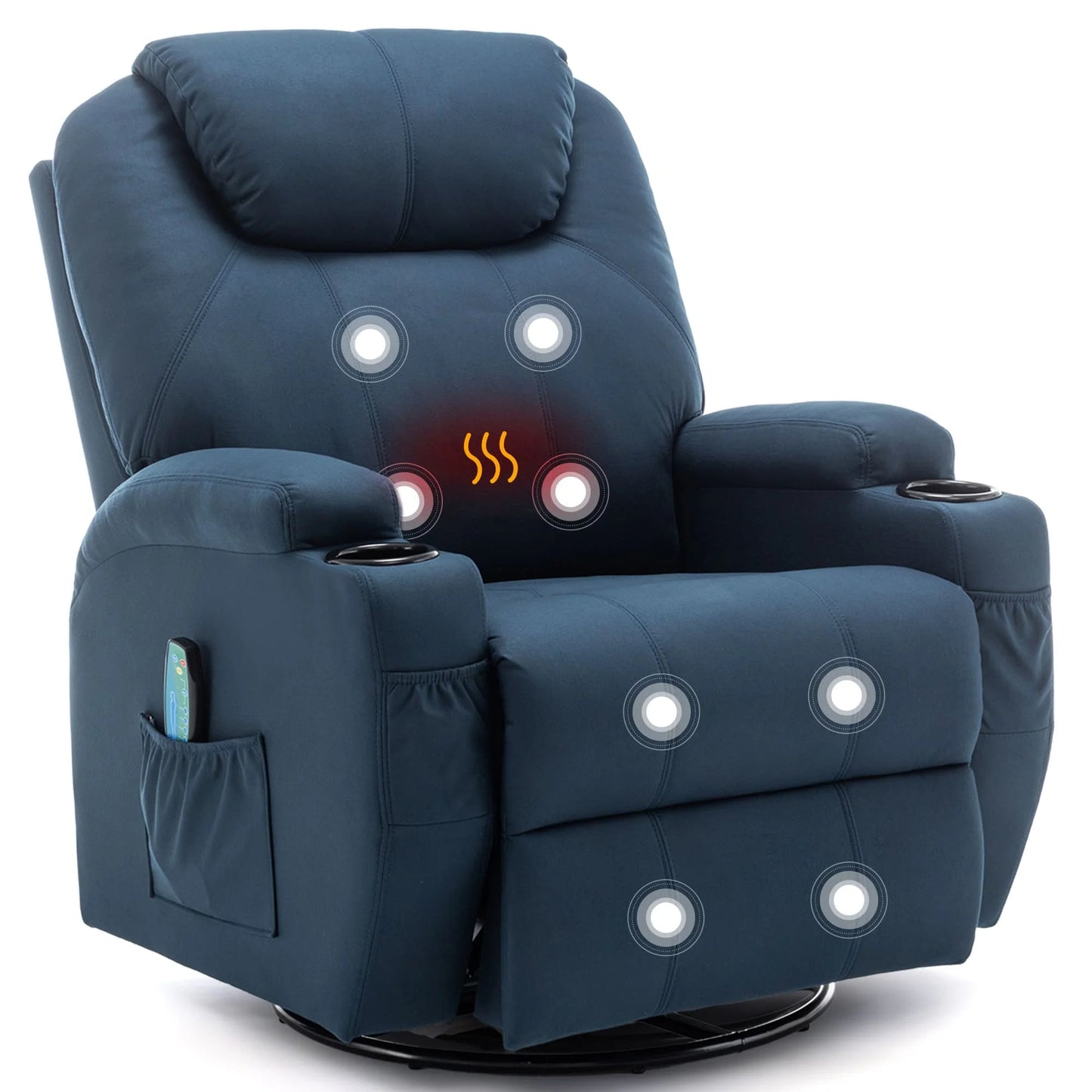 Recliner Chair with Massage and Heat - DailyBasicNeeds.com
