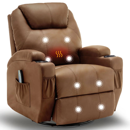 Recliner Chair with Massage and Heat - DailyBasicNeeds.com