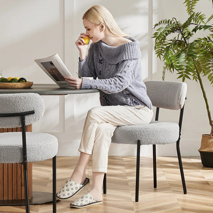 Round Dining Chairs Set of 2 - DailyBasicNeeds.com
