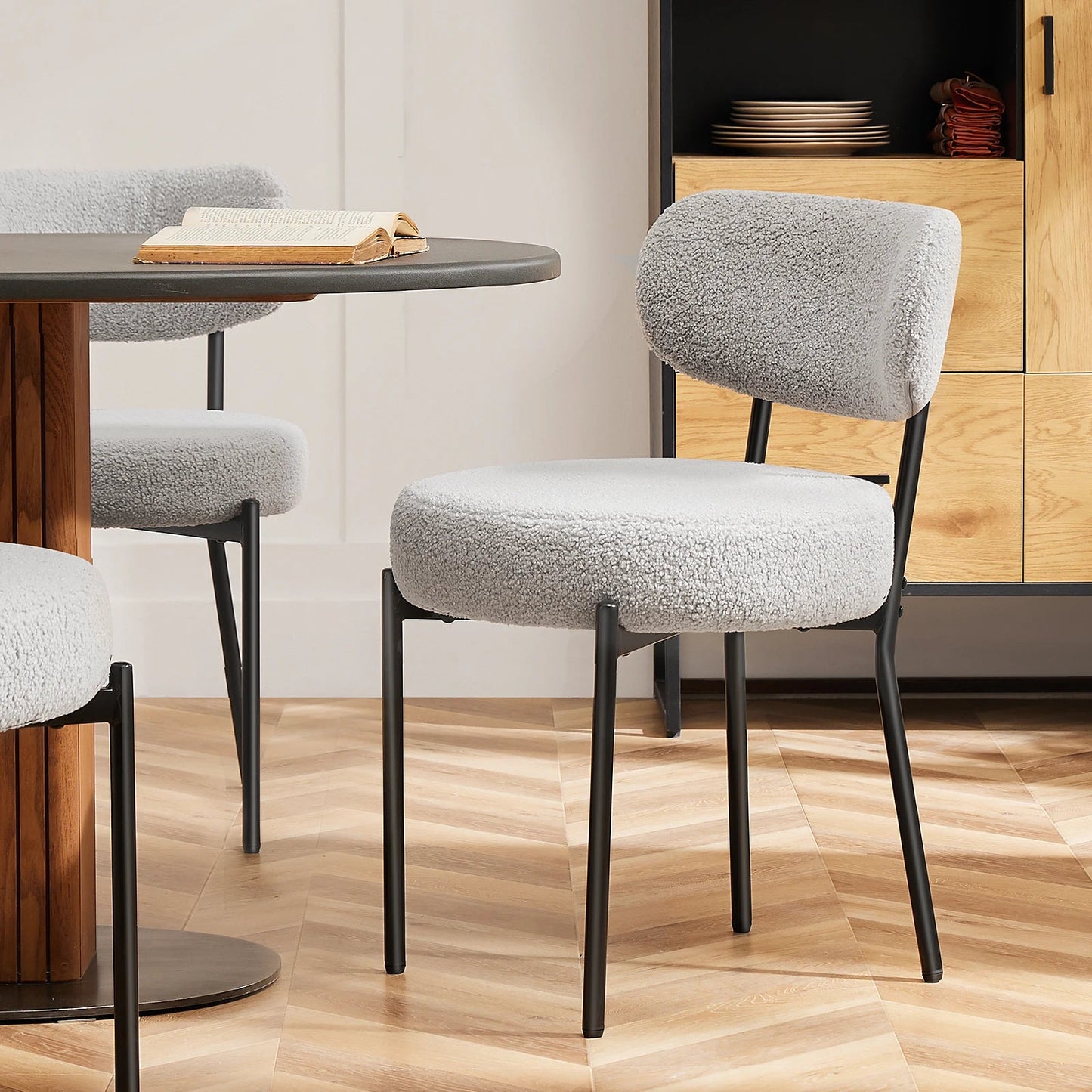 Round Dining Chairs Set of 2 - DailyBasicNeeds.com