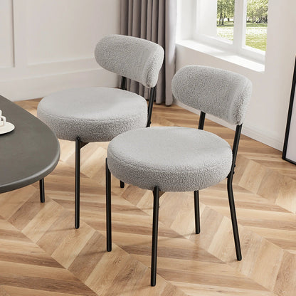 Round Dining Chairs Set of 2 - DailyBasicNeeds.com