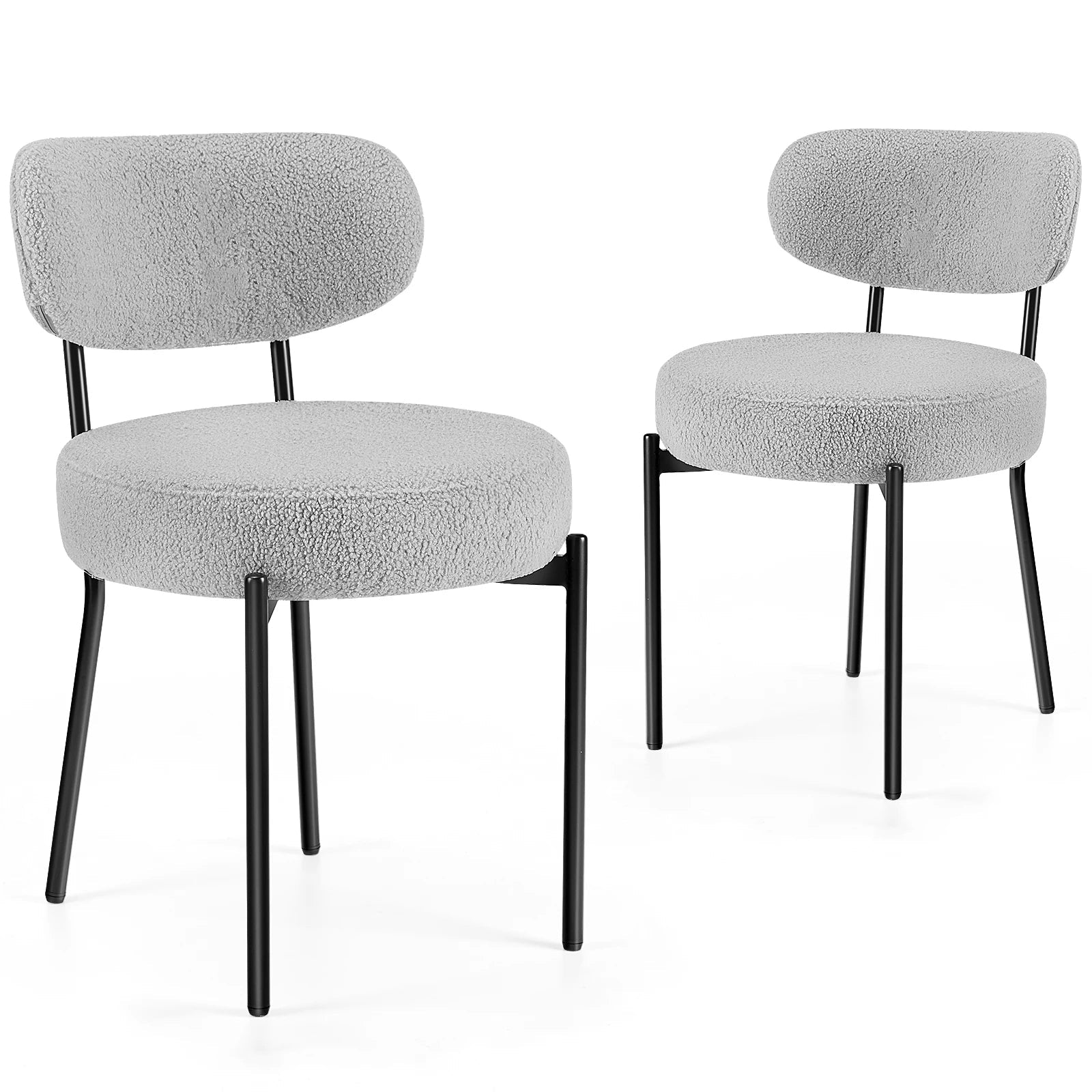 Round Dining Chairs Set of 2 - DailyBasicNeeds.com