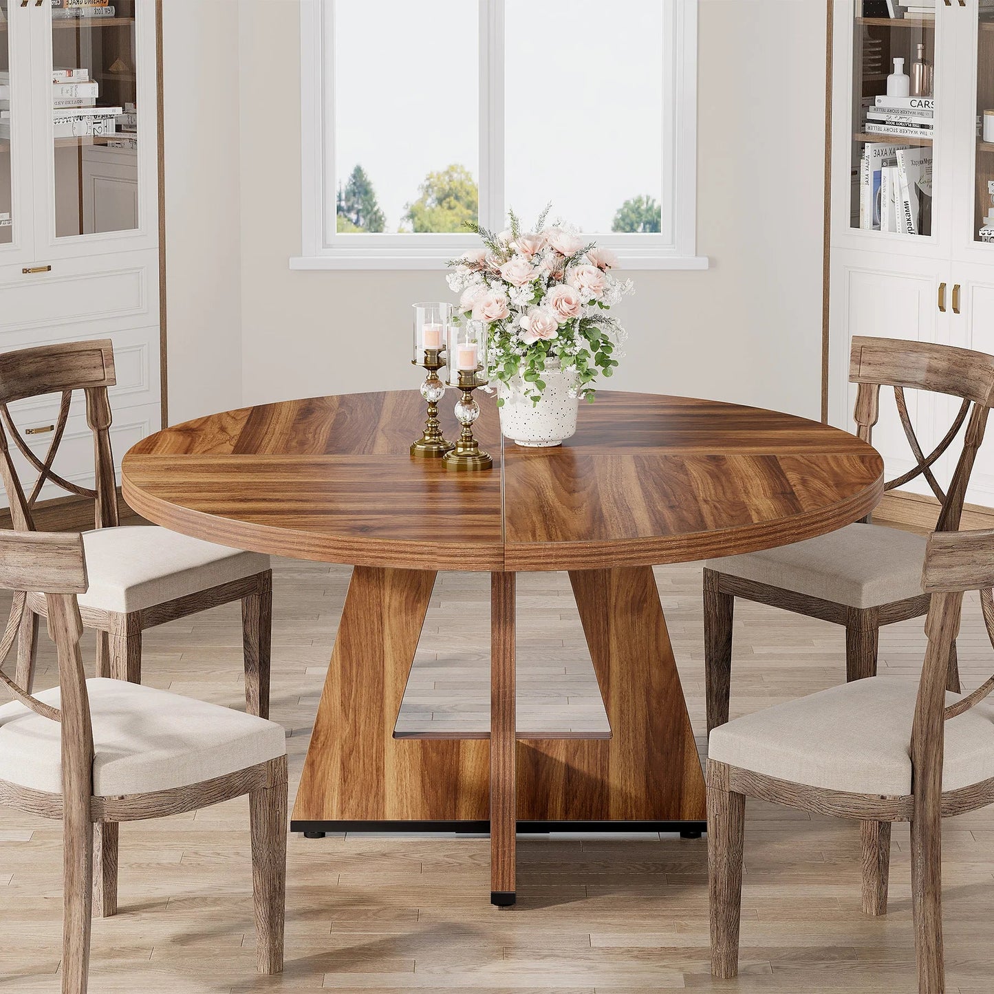Round Dining Table for 4 - DailyBasicNeeds.com