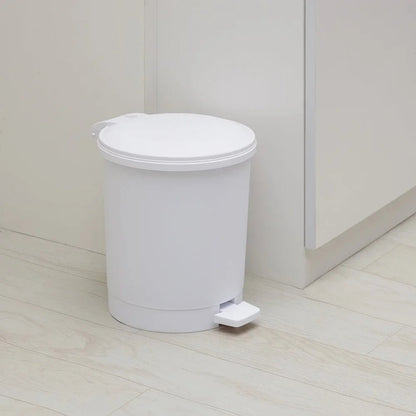Round Plastic Step Trash Can - DailyBasicNeeds.com