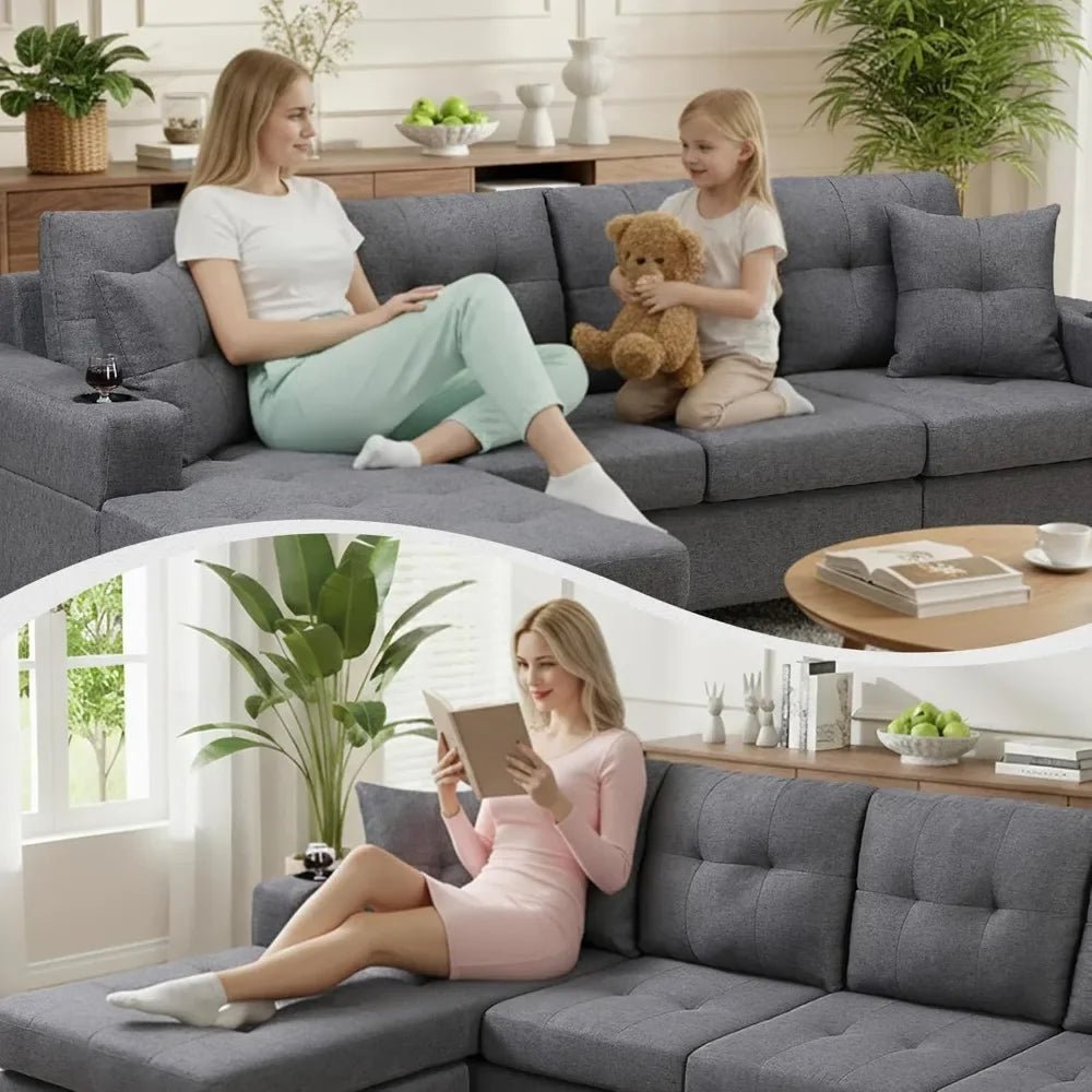 Sectional Sofa Couch - DailyBasicNeeds.com