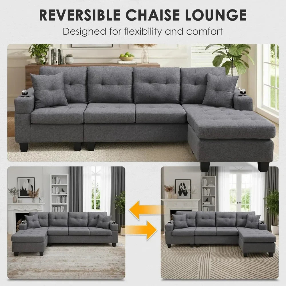 Sectional Sofa Couch - DailyBasicNeeds.com
