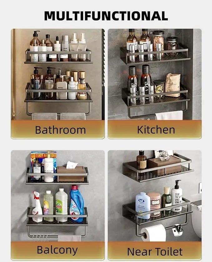Self Adhesive Bathroom Shelves - DailyBasicNeeds.com
