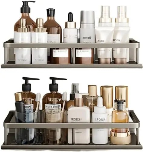 Self Adhesive Bathroom Shelves - DailyBasicNeeds.com