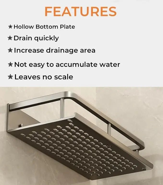 Self Adhesive Bathroom Shelves - DailyBasicNeeds.com