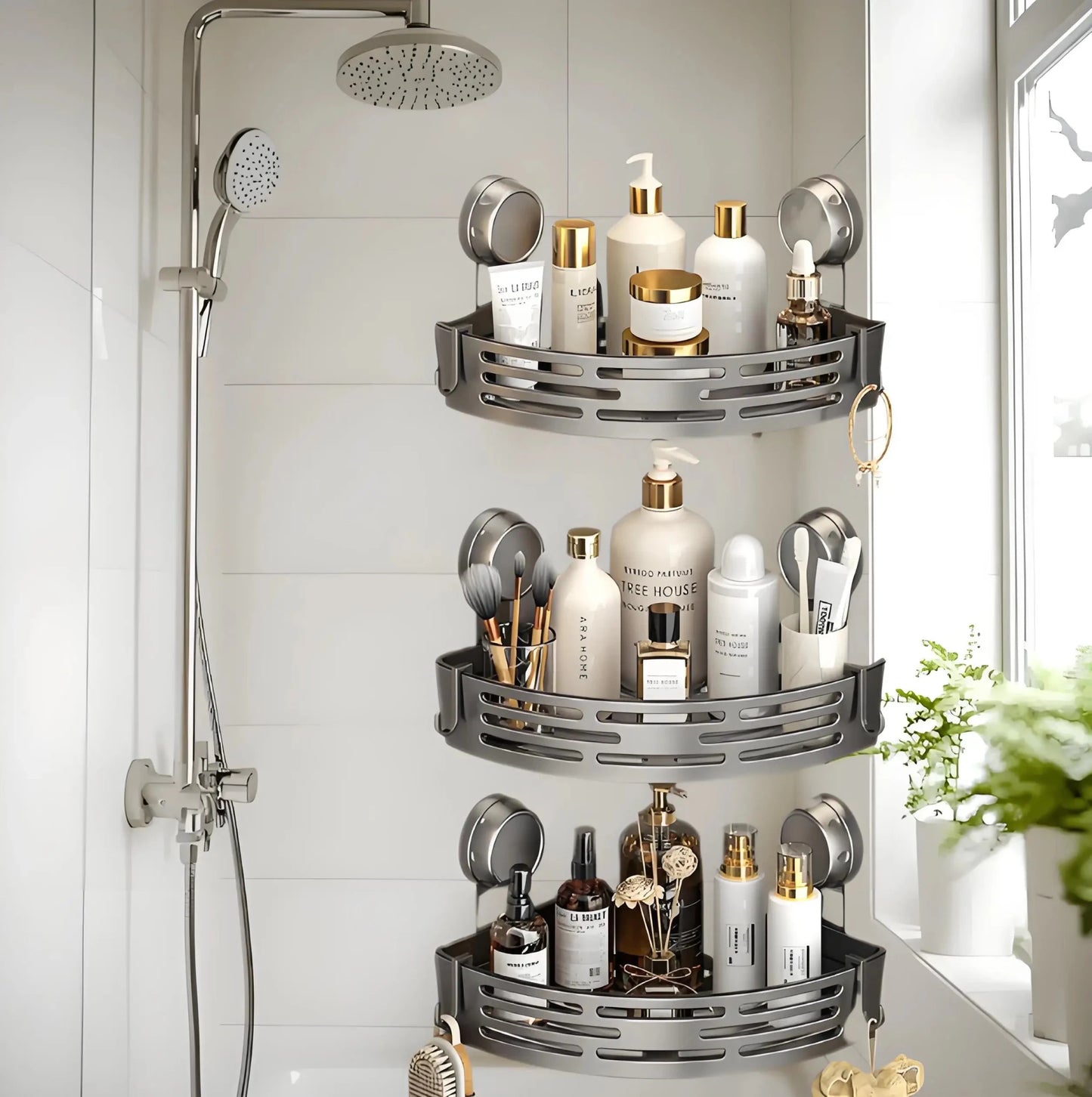 Shower Corner Rack - DailyBasicNeeds.com