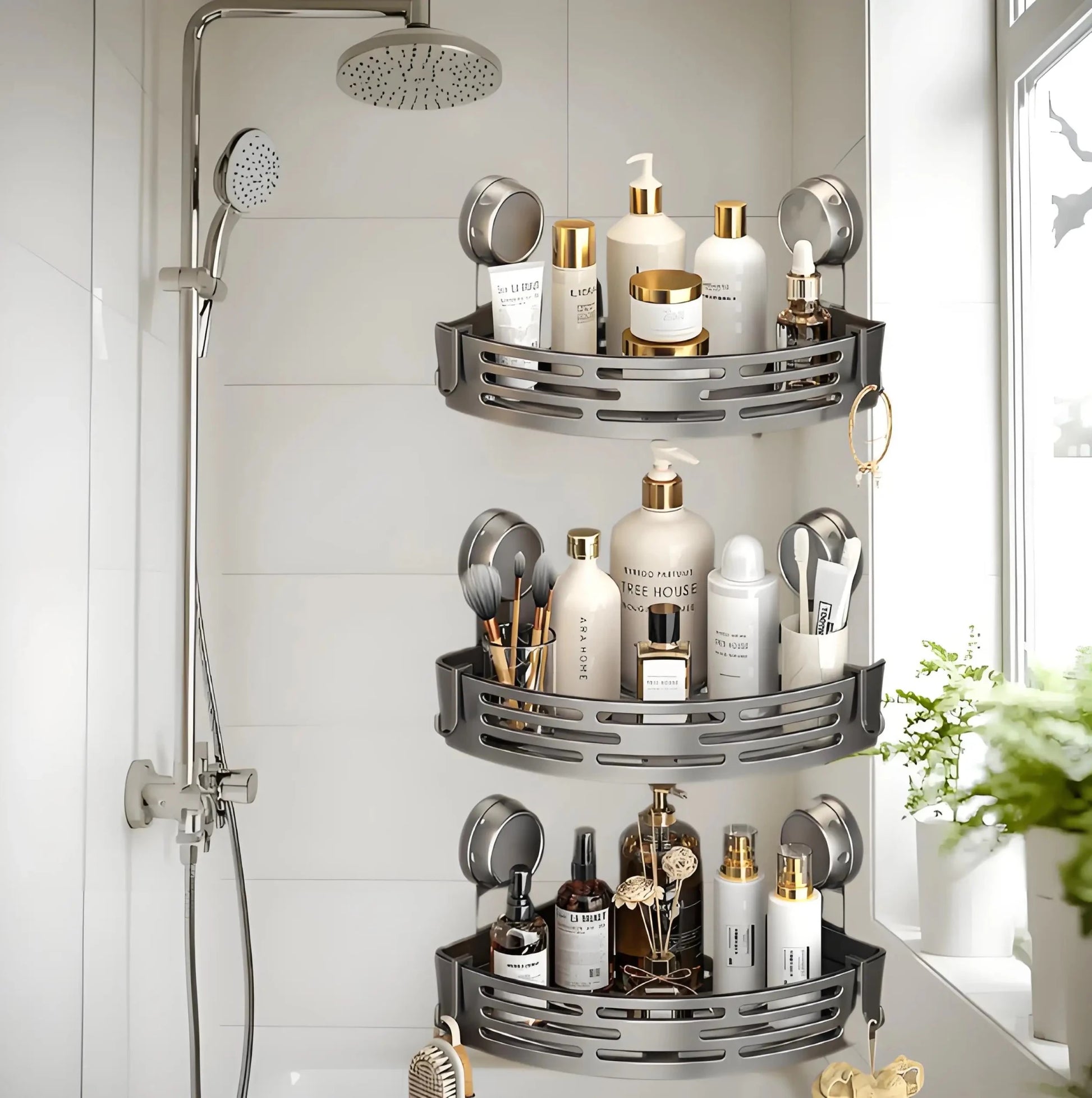 Shower Corner Rack - DailyBasicNeeds.com
