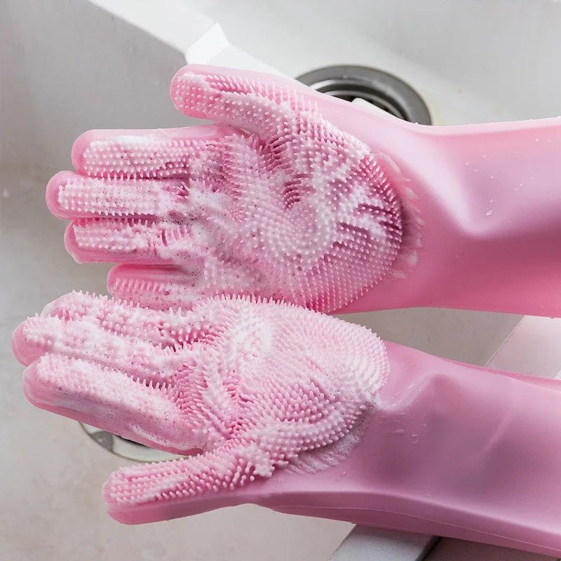 Silicone Dishwashing Gloves - DailyBasicNeeds.com