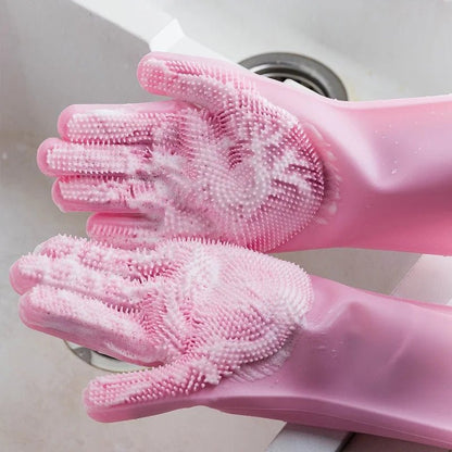 Silicone Dishwashing Gloves - DailyBasicNeeds.com
