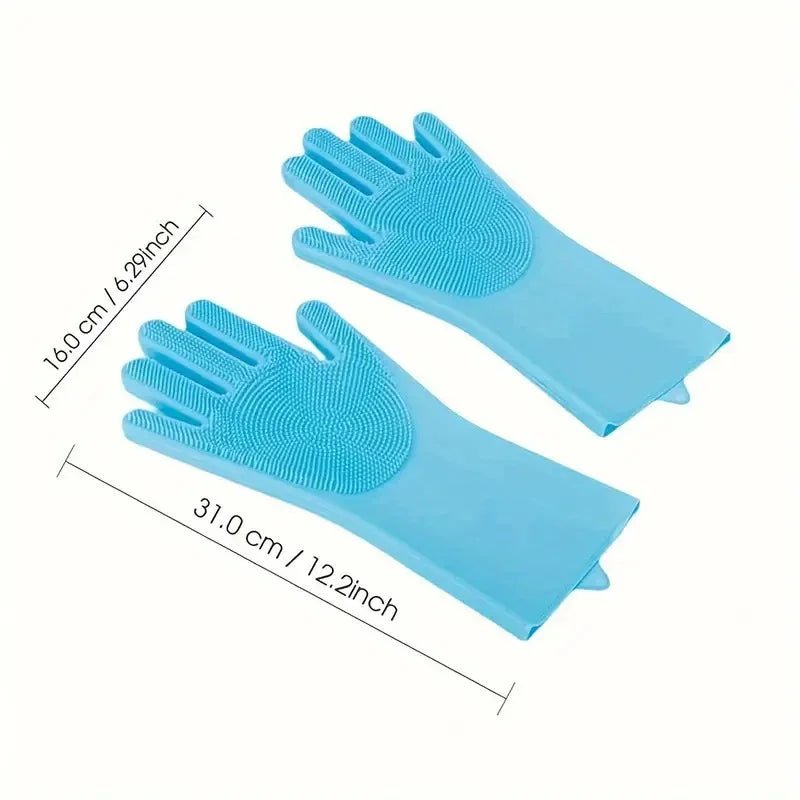 Silicone Dishwashing Gloves - DailyBasicNeeds.com