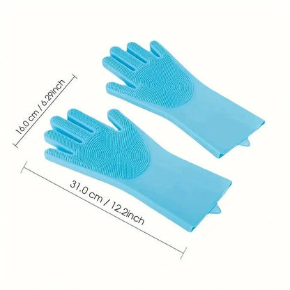 Silicone Dishwashing Gloves - DailyBasicNeeds.com