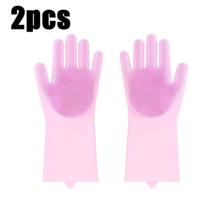 Silicone Dishwashing Gloves - DailyBasicNeeds.com