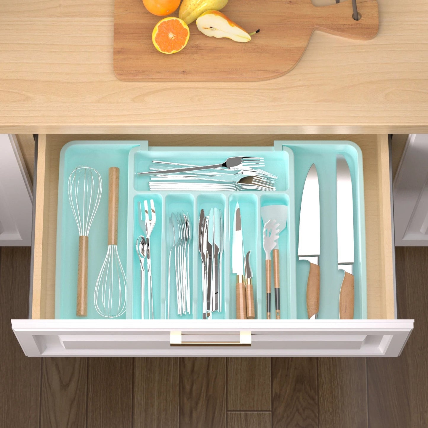 Silverware Drawer Organizer - DailyBasicNeeds.com