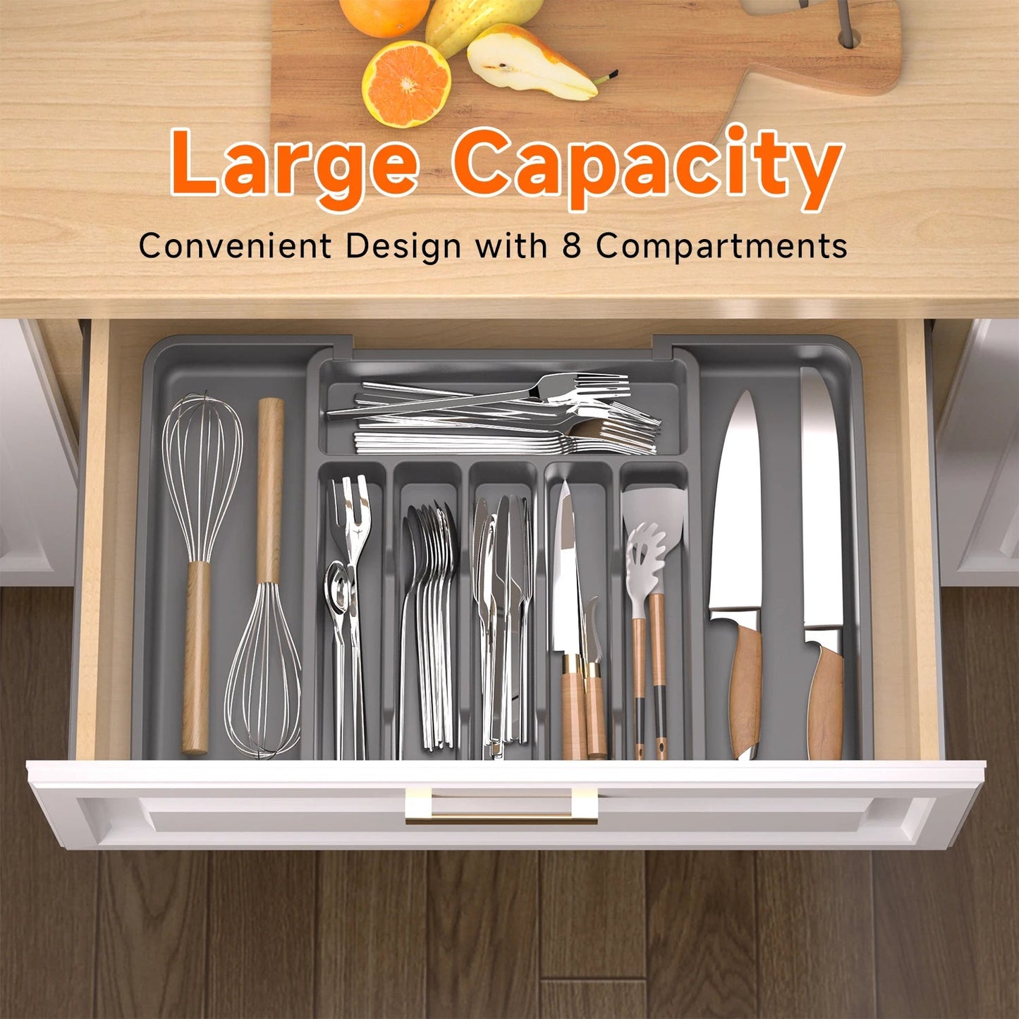 Silverware Drawer Organizer - DailyBasicNeeds.com