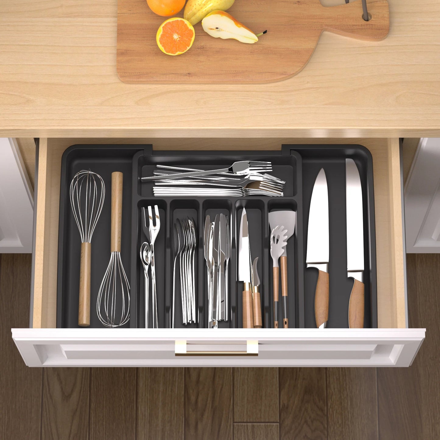 Silverware Drawer Organizer - DailyBasicNeeds.com