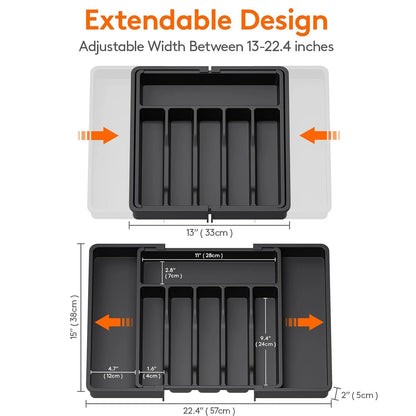 Silverware Drawer Organizer - DailyBasicNeeds.com