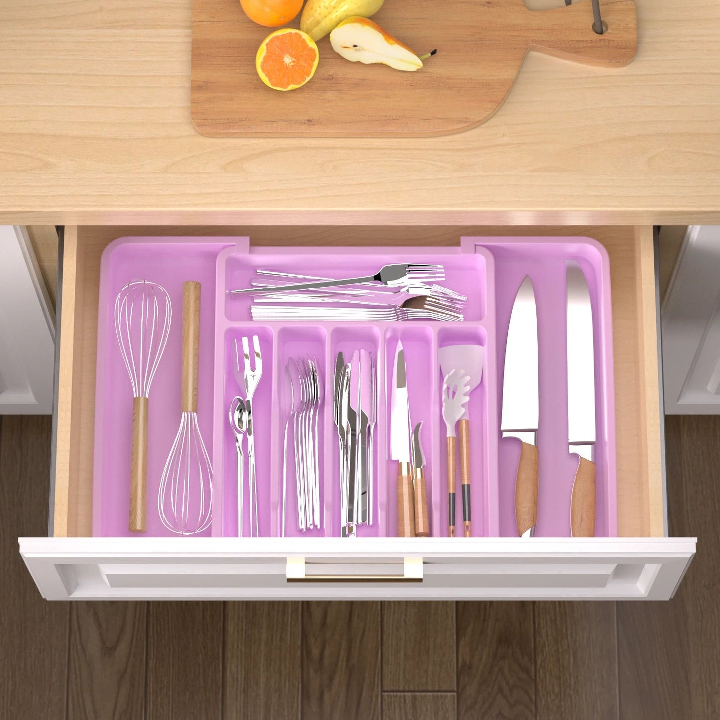 Silverware Drawer Organizer - DailyBasicNeeds.com