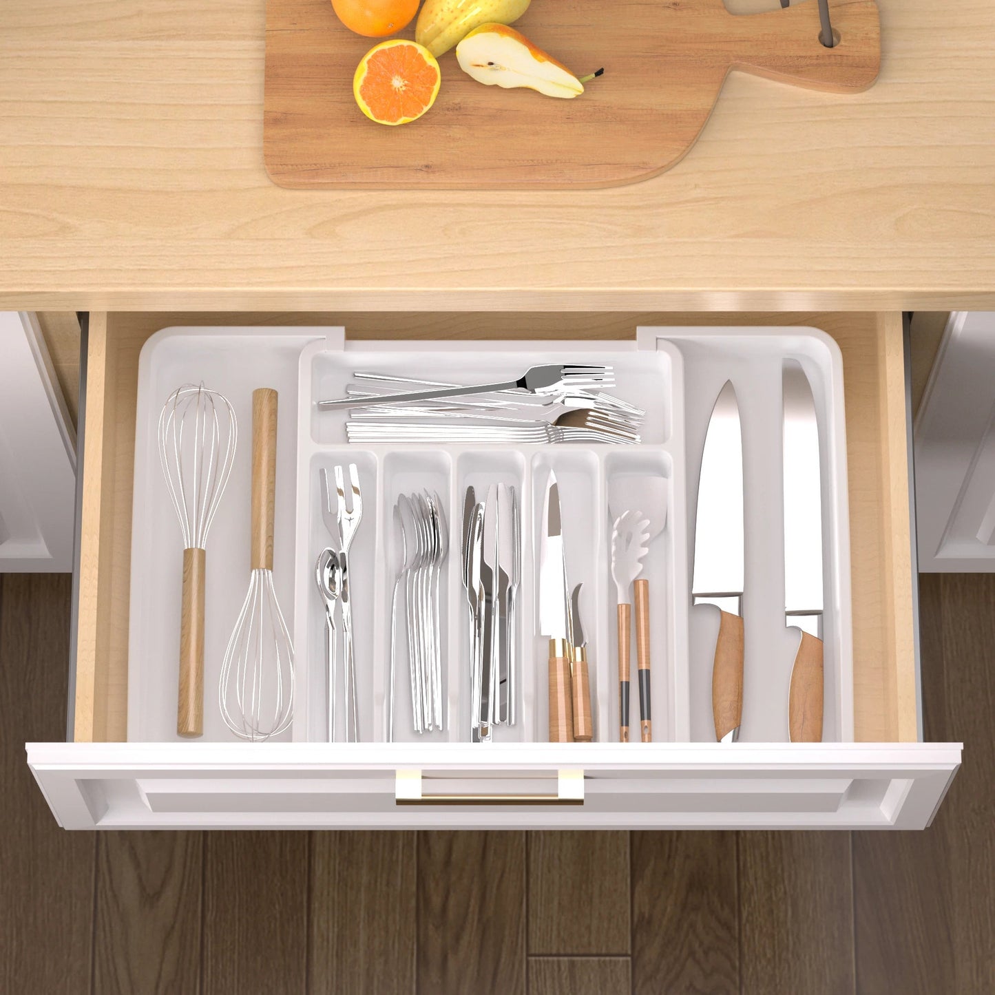 Silverware Drawer Organizer - DailyBasicNeeds.com