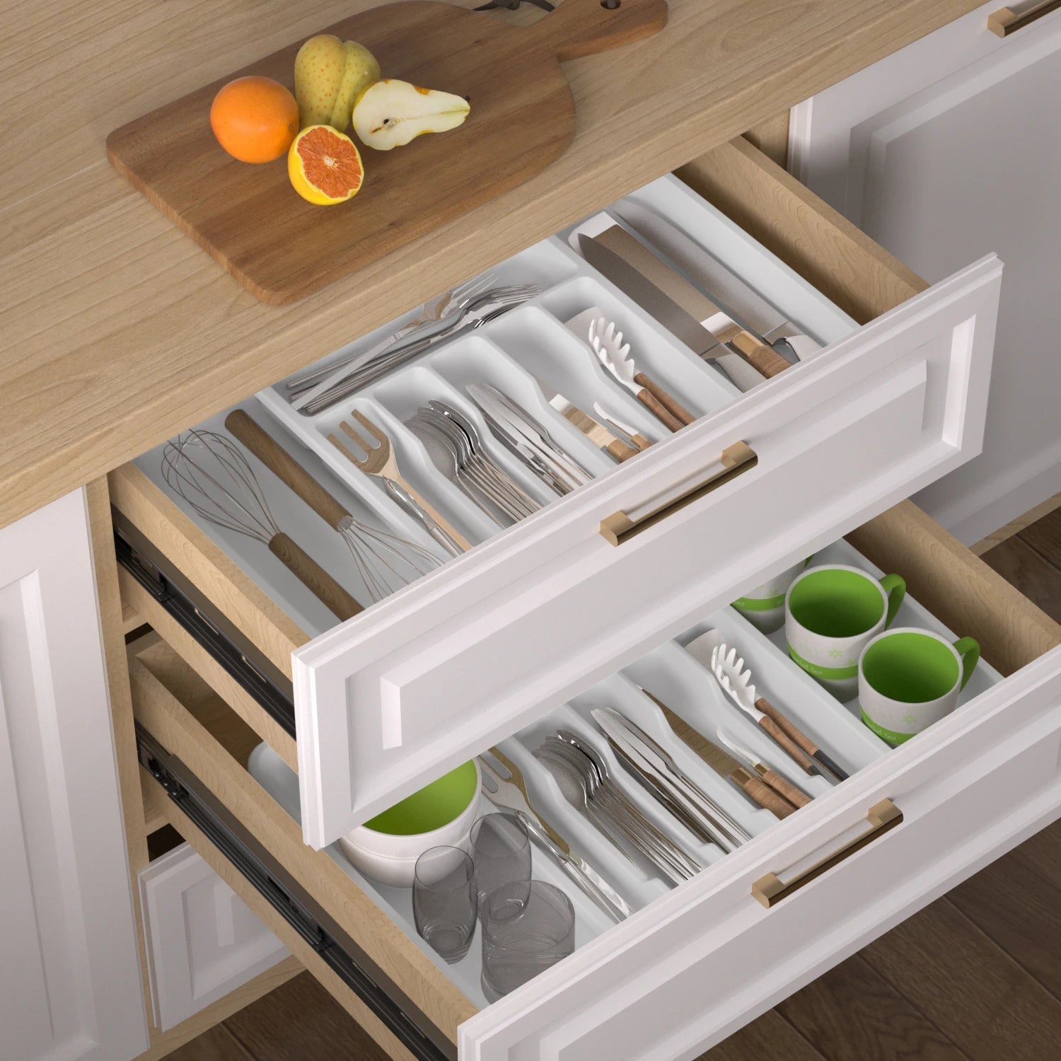 Silverware Drawer Organizer - DailyBasicNeeds.com