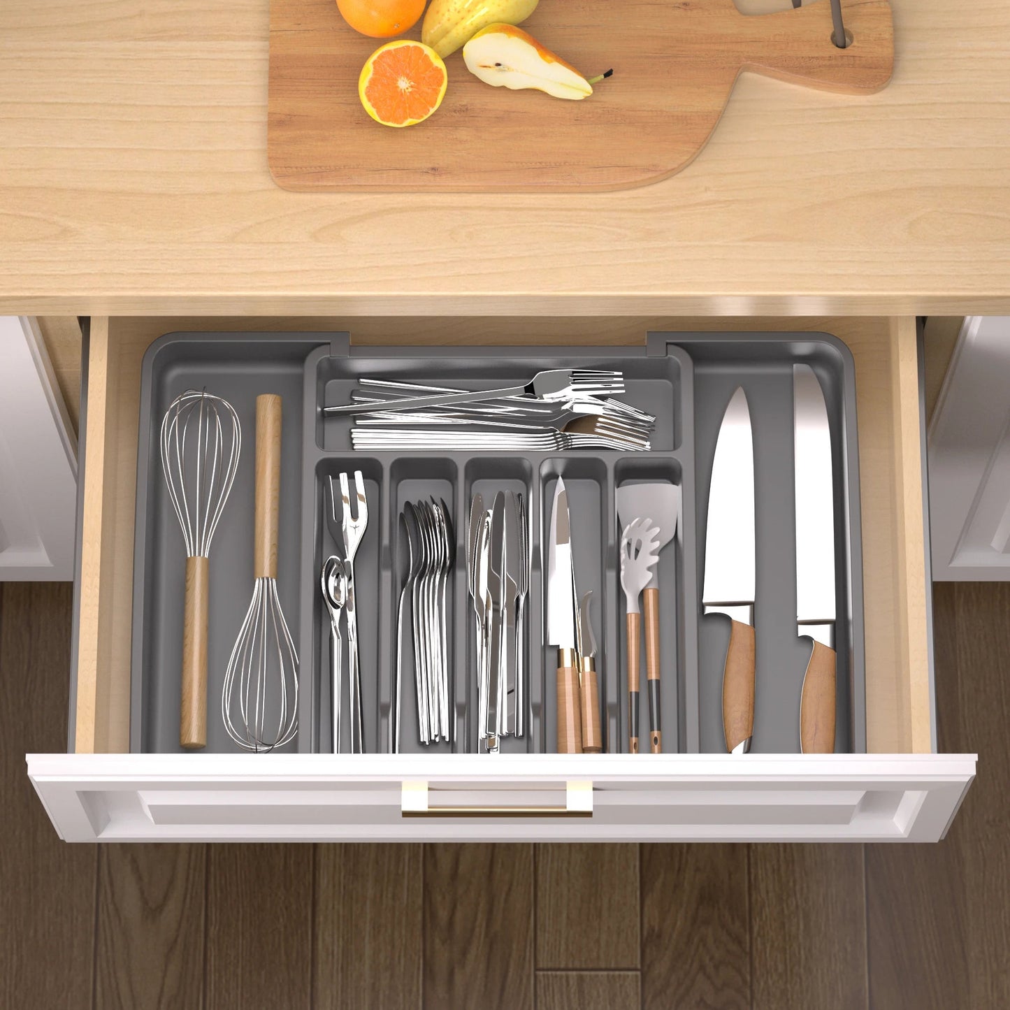 Silverware Drawer Organizer - DailyBasicNeeds.com