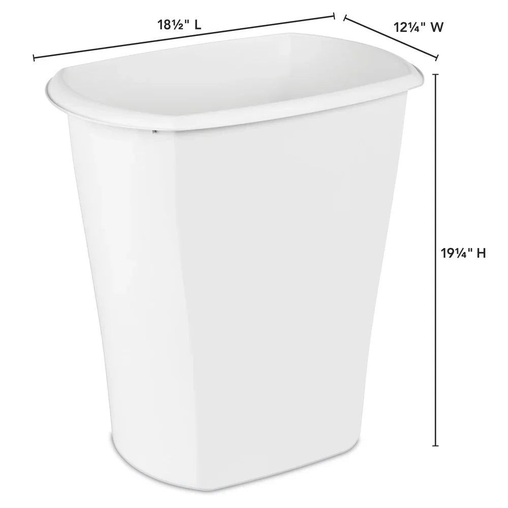 Slim Rectangular Trash Can - DailyBasicNeeds.com