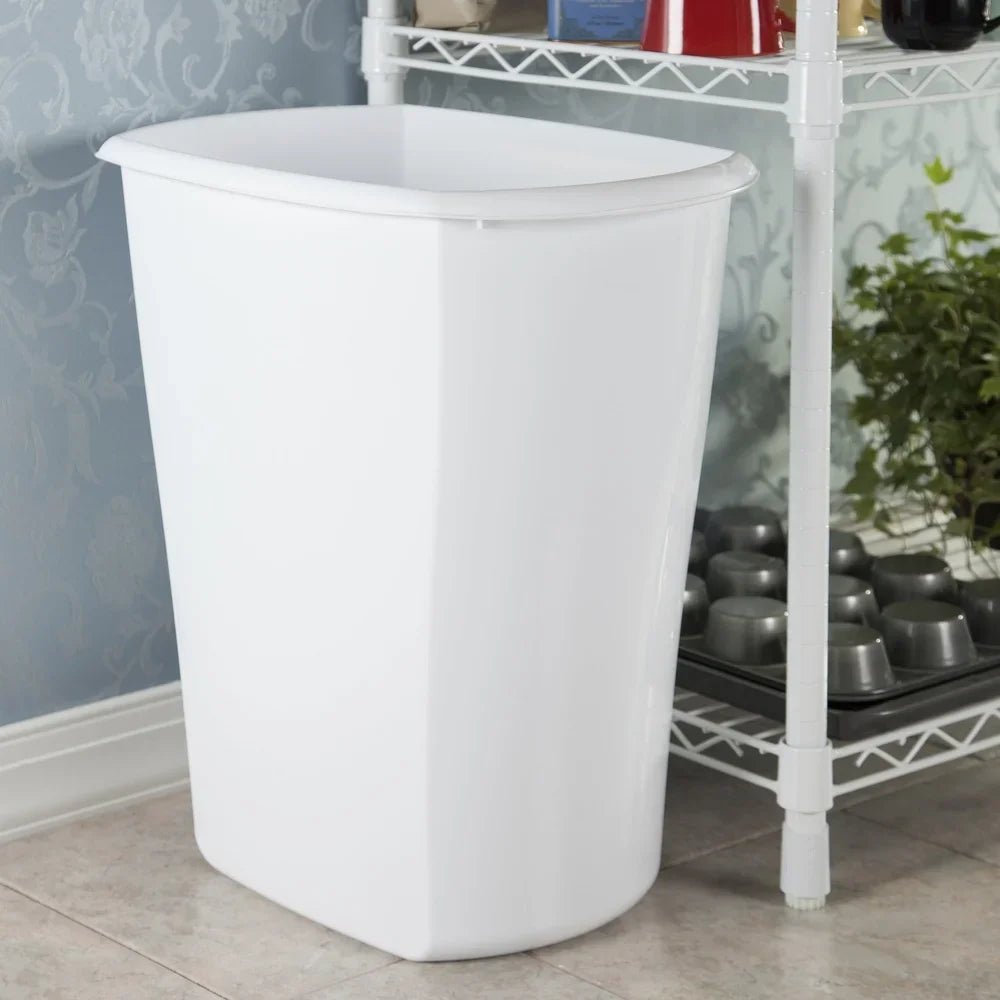 Slim Rectangular Trash Can - DailyBasicNeeds.com