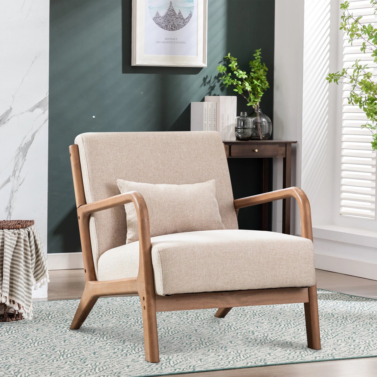 Solid Wood Living Room Chair - DailyBasicNeeds.com