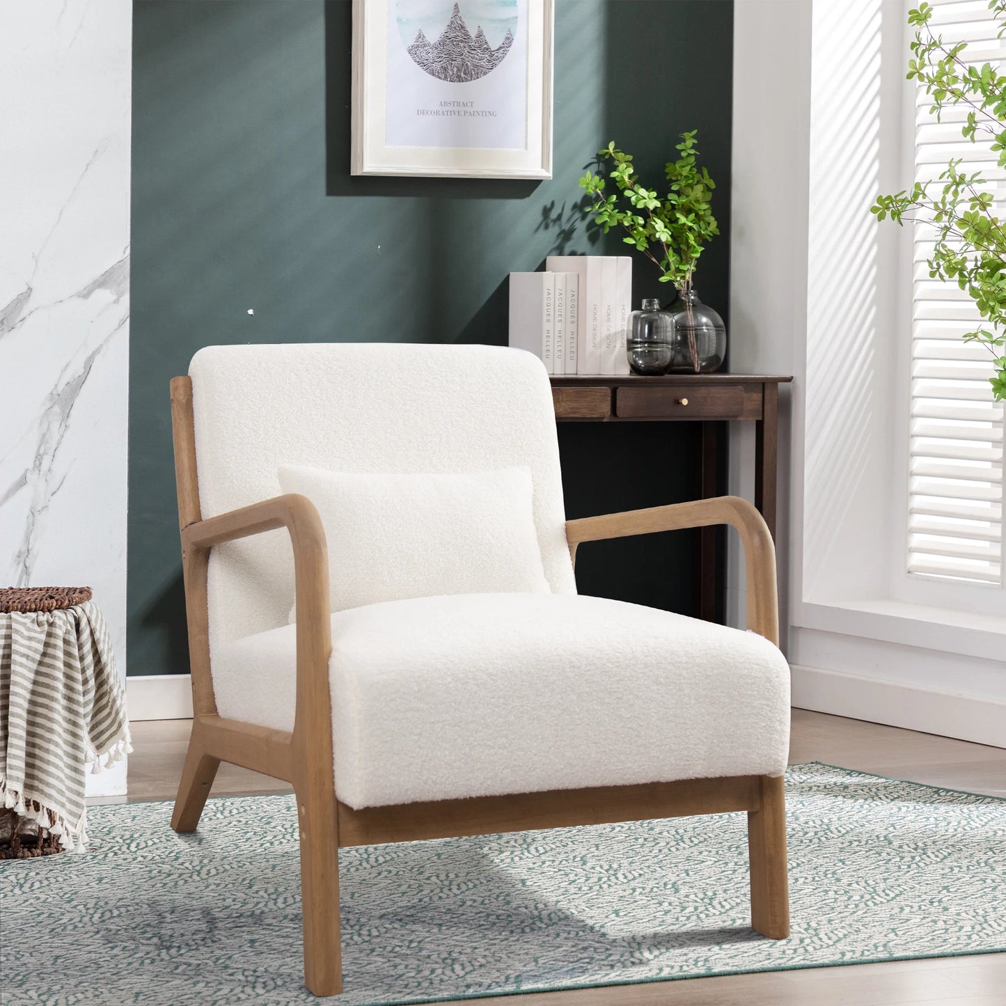 Solid Wood Living Room Chair - DailyBasicNeeds.com