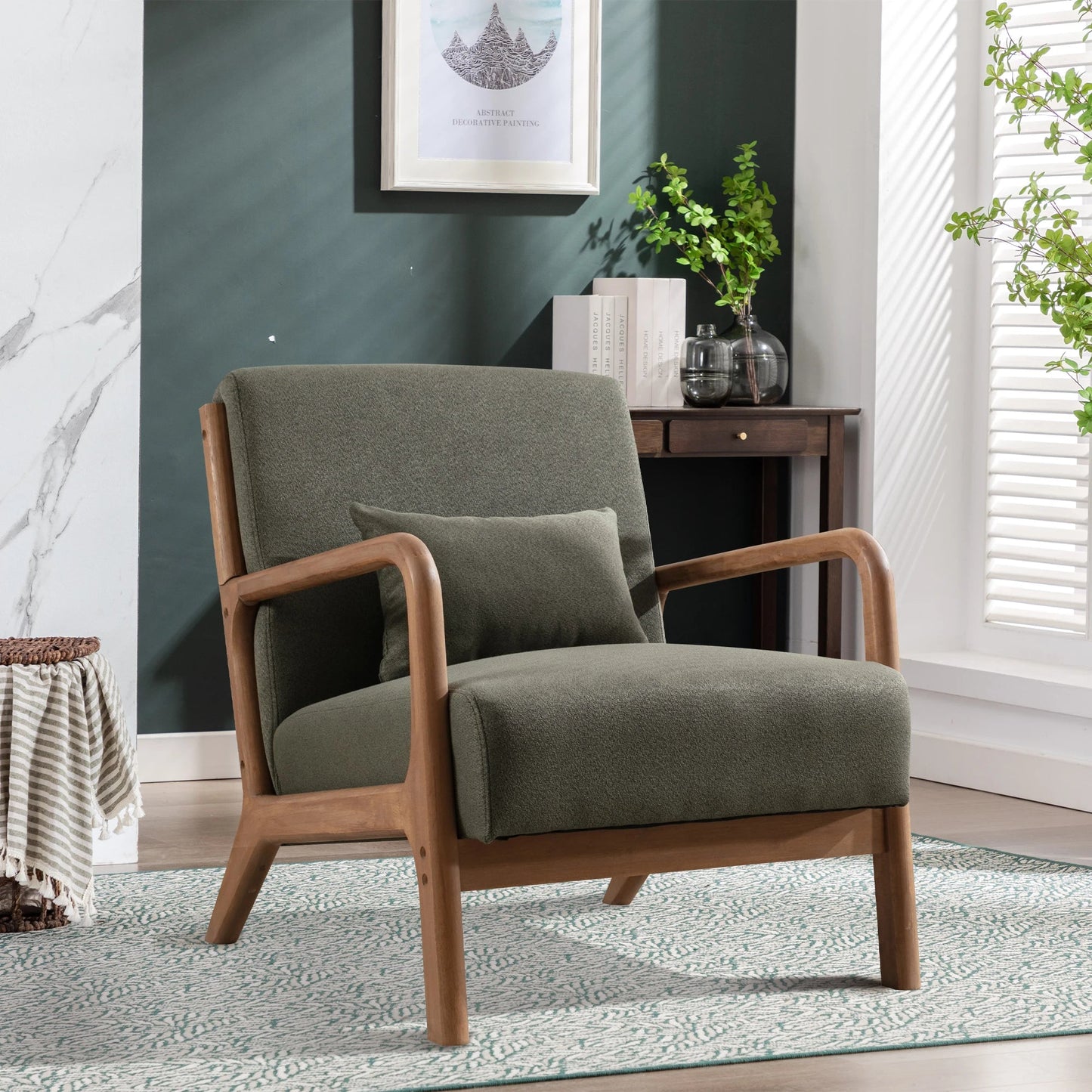 Solid Wood Living Room Chair - DailyBasicNeeds.com