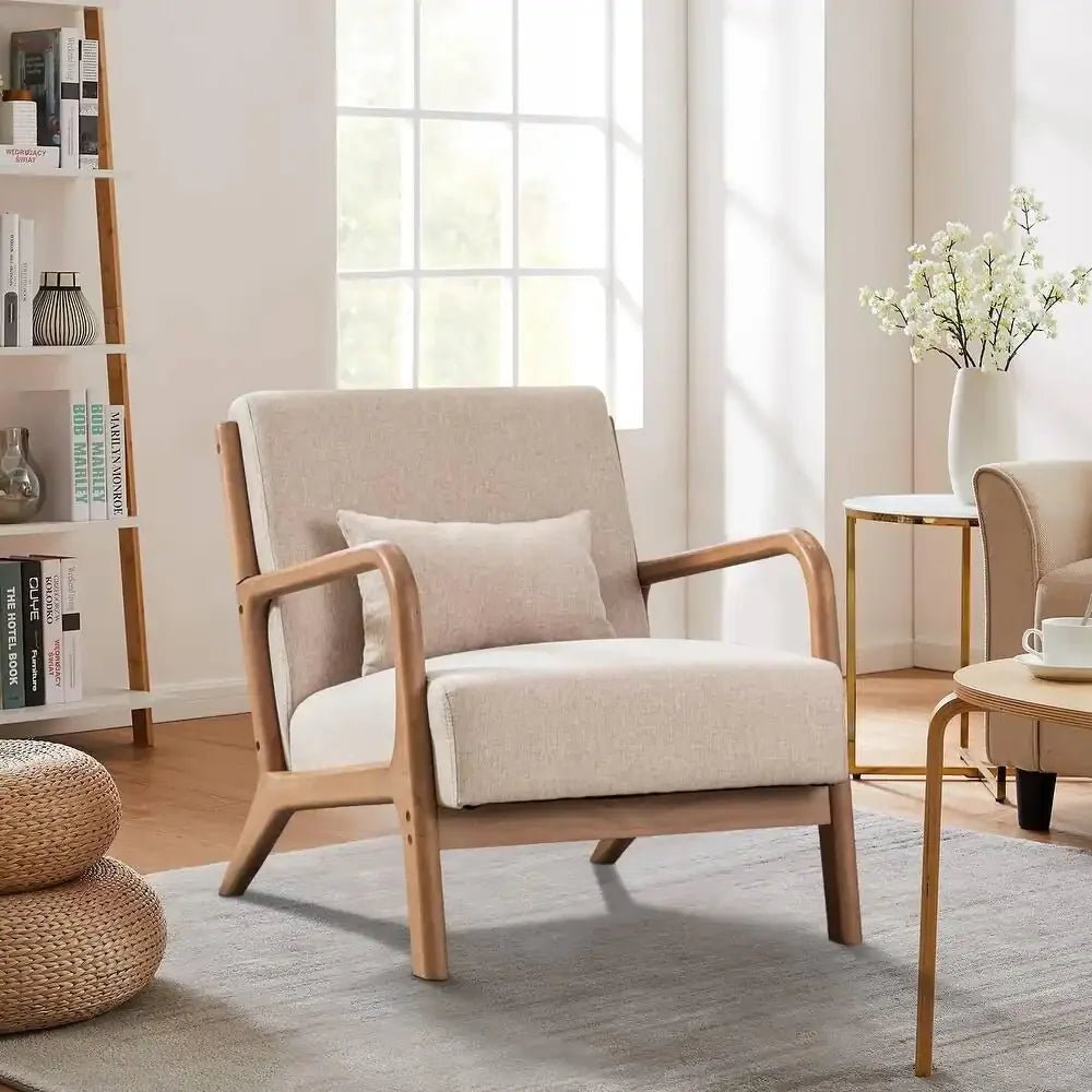 Solid Wood Living Room Chair - DailyBasicNeeds.com